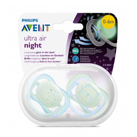 Philips Avent Ultra Air Night Pacifier 0-6 Mths